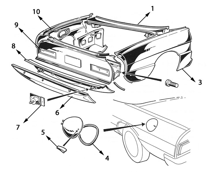 Carrosserie achter 009